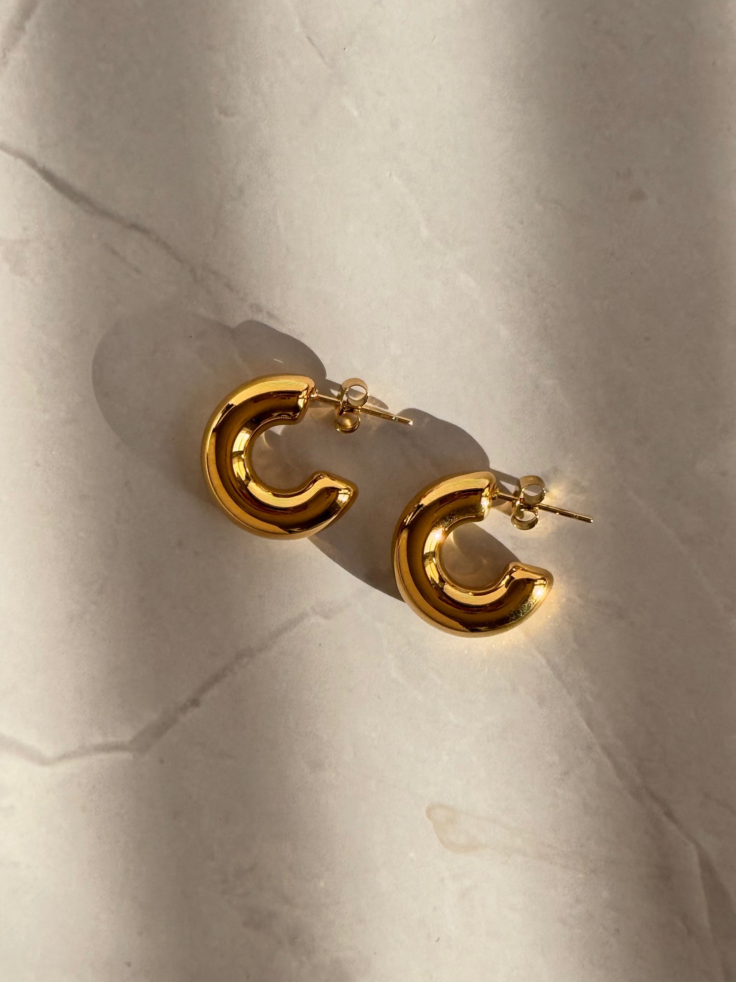 Minah Gold Chunky Earrings