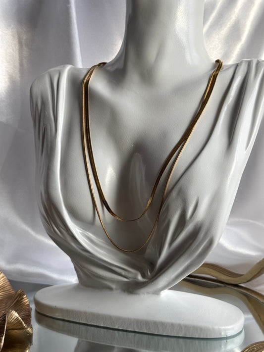 Maeve Double Snake Necklace